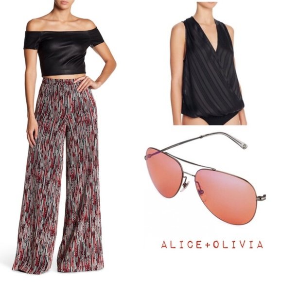 Alice + Olivia Pants NWT $375,All Products : American Fashion Style Bags On Sale